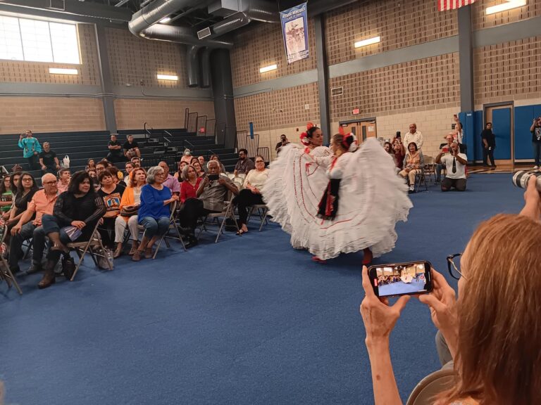 Ballet Folklorico performing with SA Phil at Lanier High School